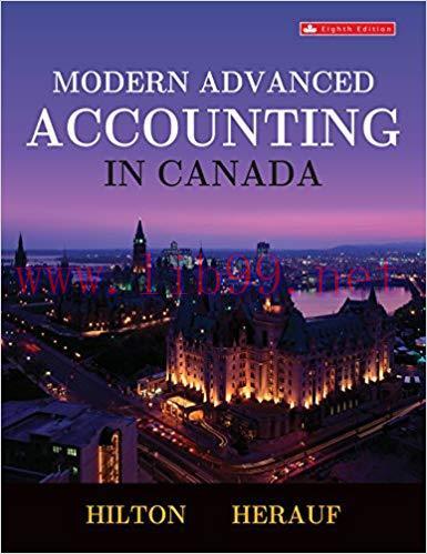 [PDF]Modern Advanced Accounting in Canada, 8th Edition [Murray Hilton]