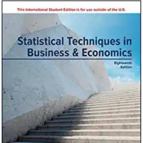 Statistical Techniques in Business and Economics 18th By Douglas A. Lind 120Yuan (1)