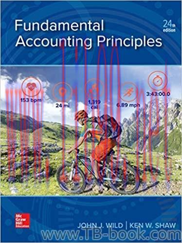 Fundamental Accounting Principles 24th Edition by John Wild 题库