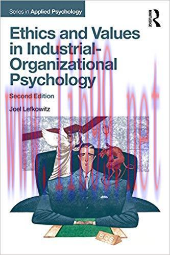 (PDF)Ethics and Values in Industrial-Organizational Psychology (Applied Psychology Series) 2nd ...