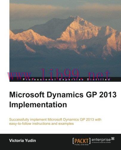 [FOX-Ebook]Microsoft Dynamics GP 2013 Implementation