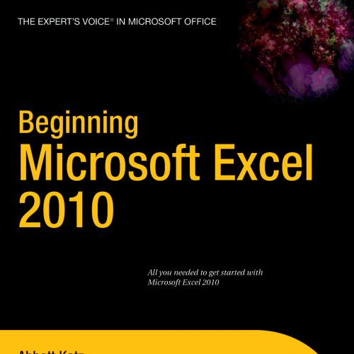 Beginning Microsoft Excel 2010