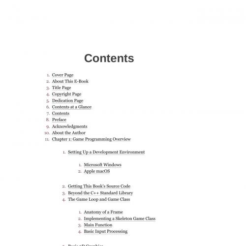 Game Programming in C___ Creating 3D Games, First Edition