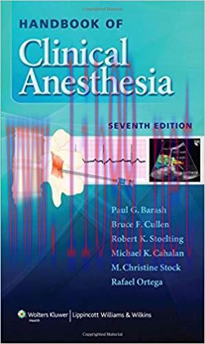 [PDF]Handbook of Clinical Anesthesia, 7E+CHM版