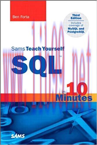 Sams Teach Yourself SQL in 10 Minutes 3rd Edition,