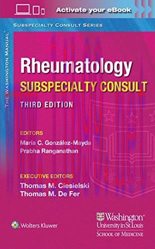 [AME]The Washington Manual Rheumatology Subspecialty Consult, 3rd Edition (Original PDF)