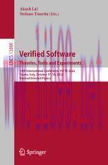 [PDF]Verified Software. Theories, Tools and Experiments.: 14th International Conference, VSTTE ...