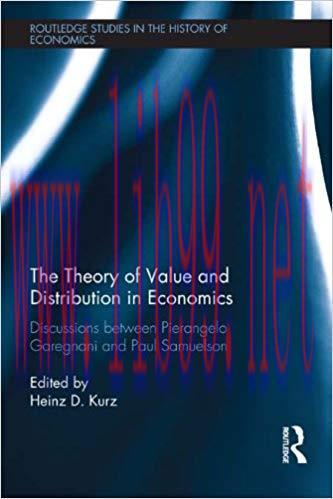 (PDF)The Theory of Value and Distribution in Economics: Discussions between Pierangelo Garegnan...