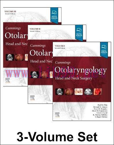 [AME]Cummings Otolaryngology: Head and Neck Surgery, 3-Volume Set, 7th Edition (Videos, Organiz...