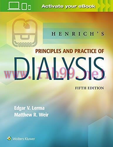 [AME]Henrich's Principles and Practice of Dialysis, 5th edition (Original PDF)