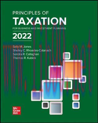 [PDF]ISE EBook Principles of Taxation for Business and Investment Planning 2022 Edition