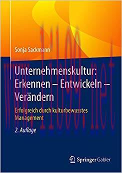 (PDF)Unternehmenskultur: Erkennen &ndash; Entwickeln &ndash; Ver&auml;ndern: Erfolgreich durch kulturbewusstes M...