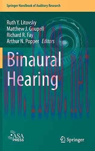 [AME]Binaural Hearing: With 93 Illustrations (Original PDF)