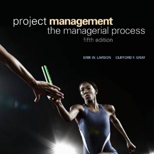 Project Management The Managerial Process 5th Edition