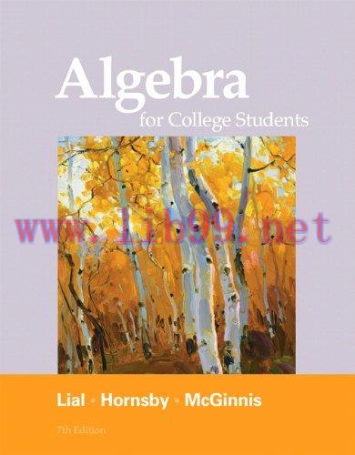 [FOX-Ebook]Algebra for College Students, 7th Edition