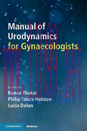 [AME]Manual of Urodynamics for Gynaecologists (Original PDF)