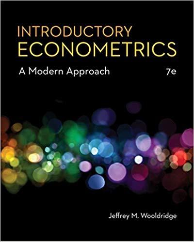 Introductory Econometrics A Modern Approach 7th Edition