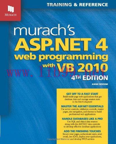 [FOX-Ebook]Murach's ASP.NET 4 Web Programming with VB 2010, 4th Edition
