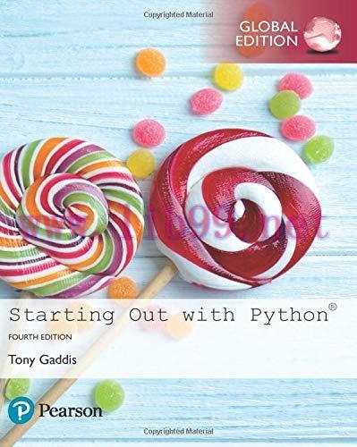 [FOX-Ebook]Starting Out with Python, Global Edition, 4th Edition