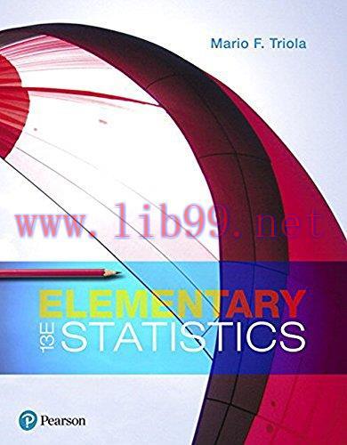 (PDF)Elementary Statistics 13th Edition by Mario F. Triola