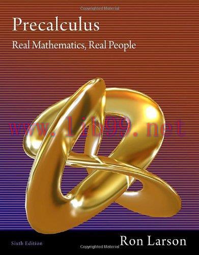 [FOX-Ebook]Precalculus: Real Mathematics, Real People, 6th Edition