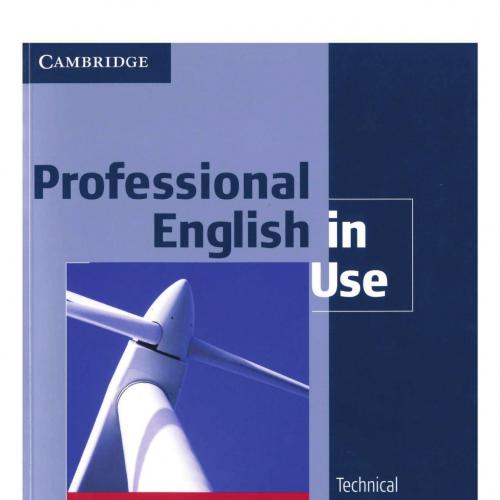 Professional English in Use Engineering With Answers Technical English for Professionals - ovt_...