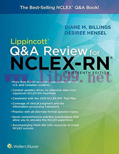 [AME]Lippincott Q&A Review for NCLEX-RN, 13th Edition (Lippincott's Review For NCLEX-RN) (EPUB+...