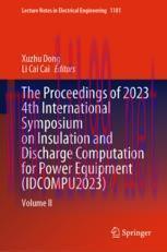 [PDF]The Proceedings of 2023 4th International Symposium on Insulation and Discharge Computatio...