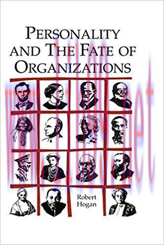 Personality and the Fate of Organizations 1st Edition,