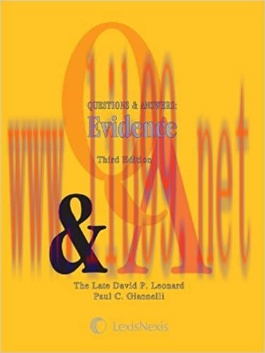 (PDF)Questions & Answers: Evidence 3rd Edition