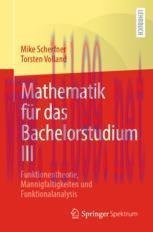 [PDF]Mathematik f&uuml;r das Bachelorstudium III: Funktionentheorie, Mannigfaltigkeiten und Funktion...