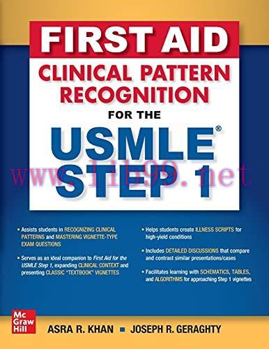 [AME]First Aid Clinical Pattern Recognition for the USMLE Step 1 (Original PDF, No Index)