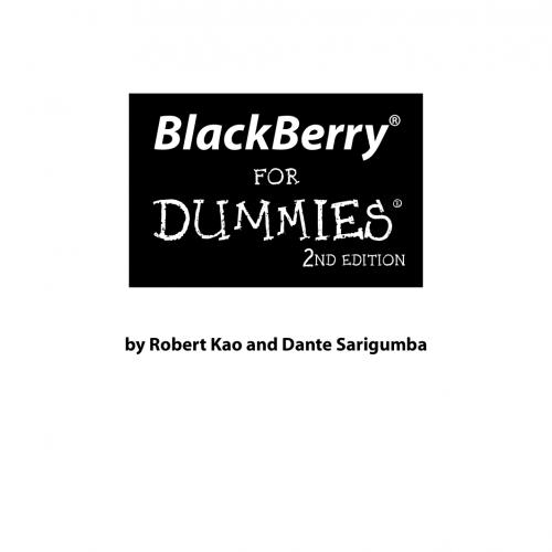 BlackBerry For Dummies, 2nd Edition