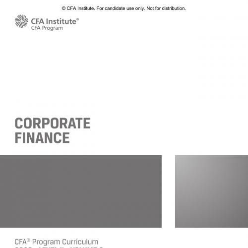 2020 CFA Program Curriculum Level 2, Volume 3 by CFA Institute