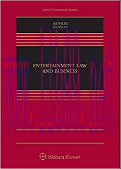 (PDF)Entertainment Law and Business (Aspen Casebook Series)
