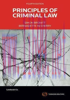 [PDF]Principles of Criminal Law 4th Edition [Simon Bronitt]