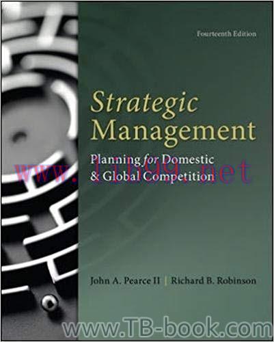 Strategic Management 14th Edition by John Pearce 题库