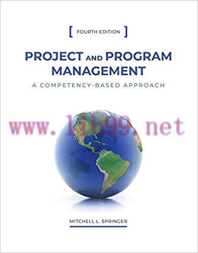 (PDF)Project and Program Management: A Competency-Based Approach, Fourth Edition 4th Edition