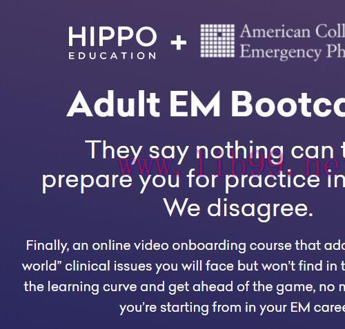 [AME]Introduction to Adult EM Bootcamp + The Practice of Emergency Medicine (Hippo) 2020 (CME V...