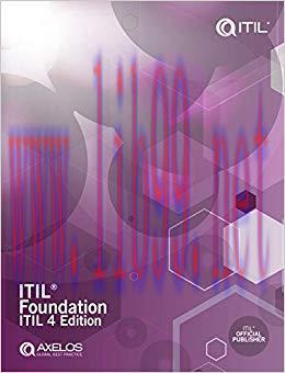 (PDF)ITIL Foundation: ITIL 4 Edition 4th Edition