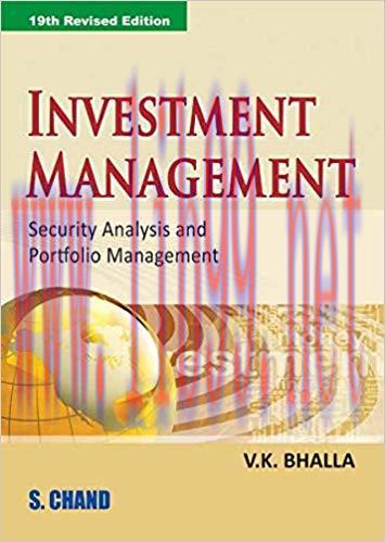 (PDF)Investment Management: Security Analysis and Portfolio Management