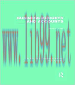 (PDF)Business Budgets and Accounts (RLE Accounting) (Routledge Library Editions: Accounting) 1s...