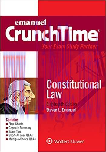 (PDF)Emanuel CrunchTime for Constitutional Law (Emanuel CrunchTime Series)