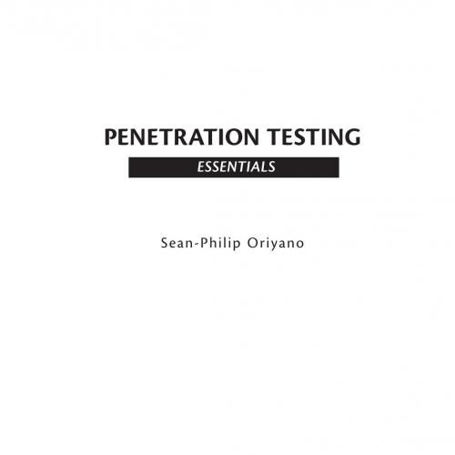 Penetration Testing Essentials 1119235308