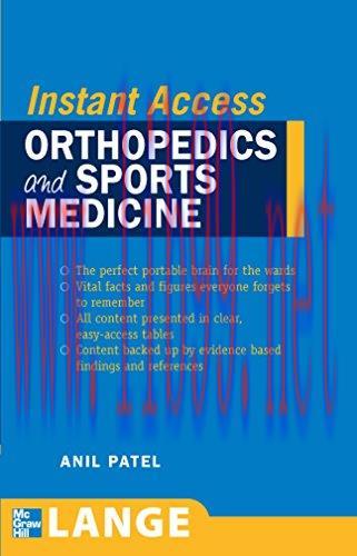 [AME]LANGE Instant Access Orthopedics and Sports Medicine (Original PDF)