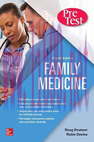 [AME]Family Medicine PreTest Self-Assessment And Review, Fourth Edition (ORIGINAL PDF from_ Pub...