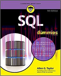 SQL For Dummies (For Dummies (Computer/Tech)) 9th Edition,