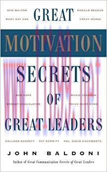 (PDF)Great Motivation Secrets of Great Leaders (POD) 1st Edition