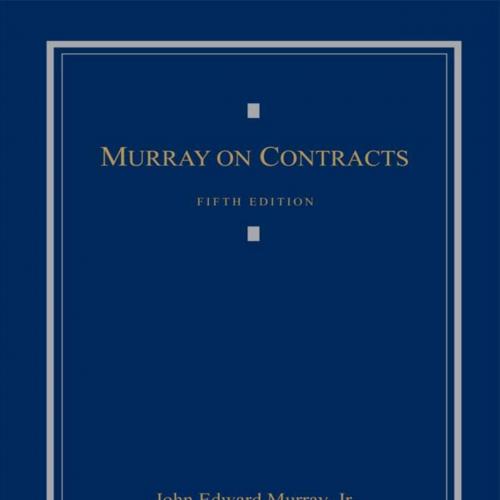 Murray on Contracts 5th - Murray, John Edward, Jr_