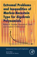 [PDF]Extremal Problems and Inequalities of Markov-Bernstein Type for Algebraic Polynomial
